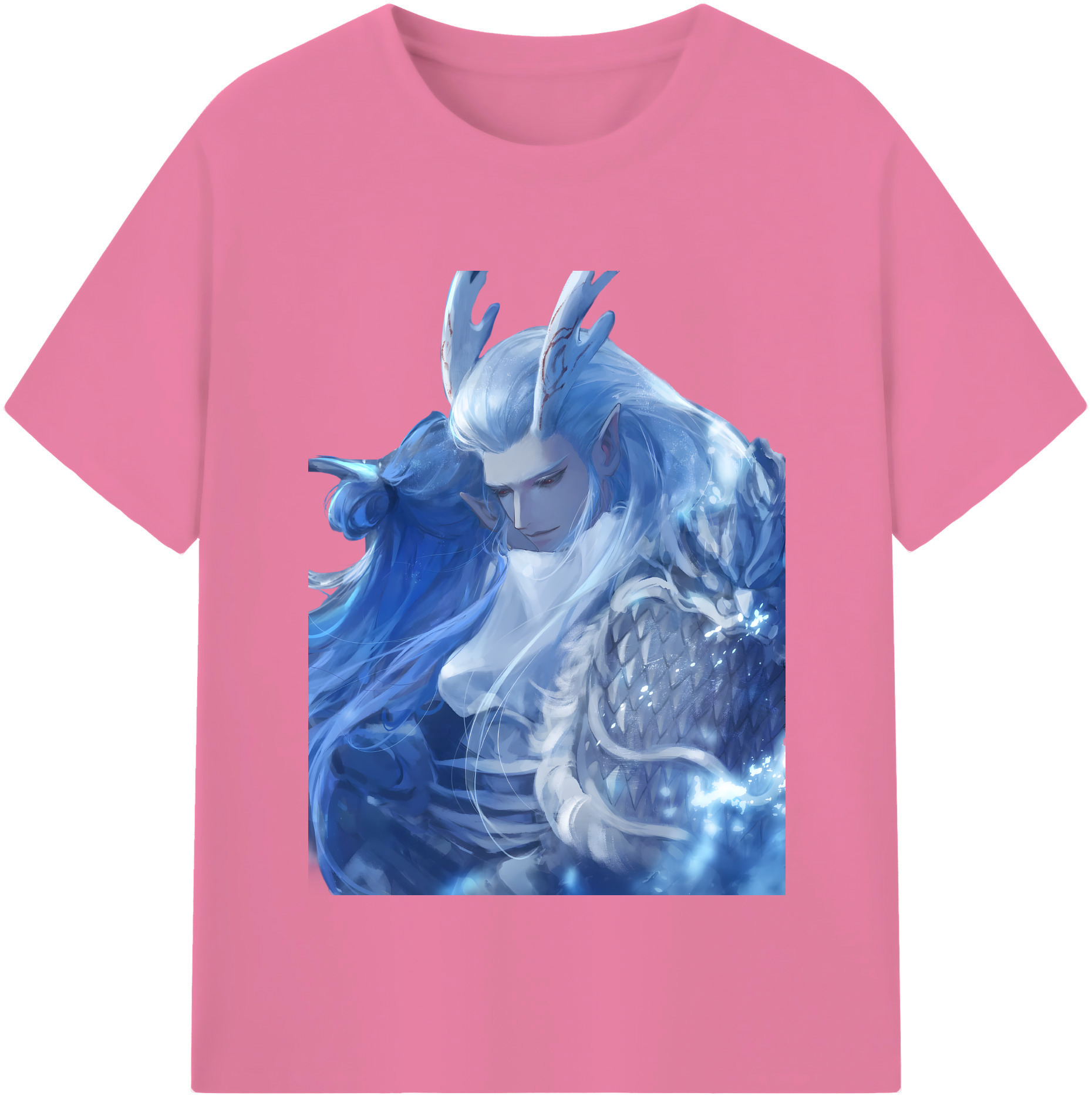 （画像用） Ne Zha 2 ナタ 魔童の大暴れ 綿100％半袖Tシャツ（フロントプリント）
